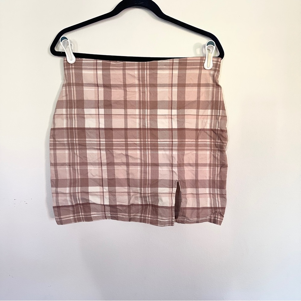Plaid miniskirt